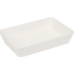 Gifi Cuisson^Plat rectangulaire cuisson four x3 céramique blanc