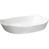 Gifi Cuisson^Plat rectangulaire en opale couleur blanc 30x22cm