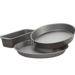 Gifi Cuisson^Plat x3 moule à manqué tarte et cake revêtement antiadhésif