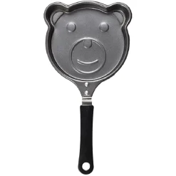 Gifi Cuisson^Poêle à pancake forme ourson gris et noir L15cm