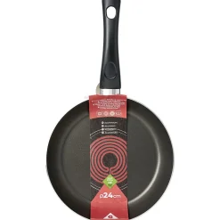 Gifi Cuisson^Poêle aluminium noir et rouge Ø24cm