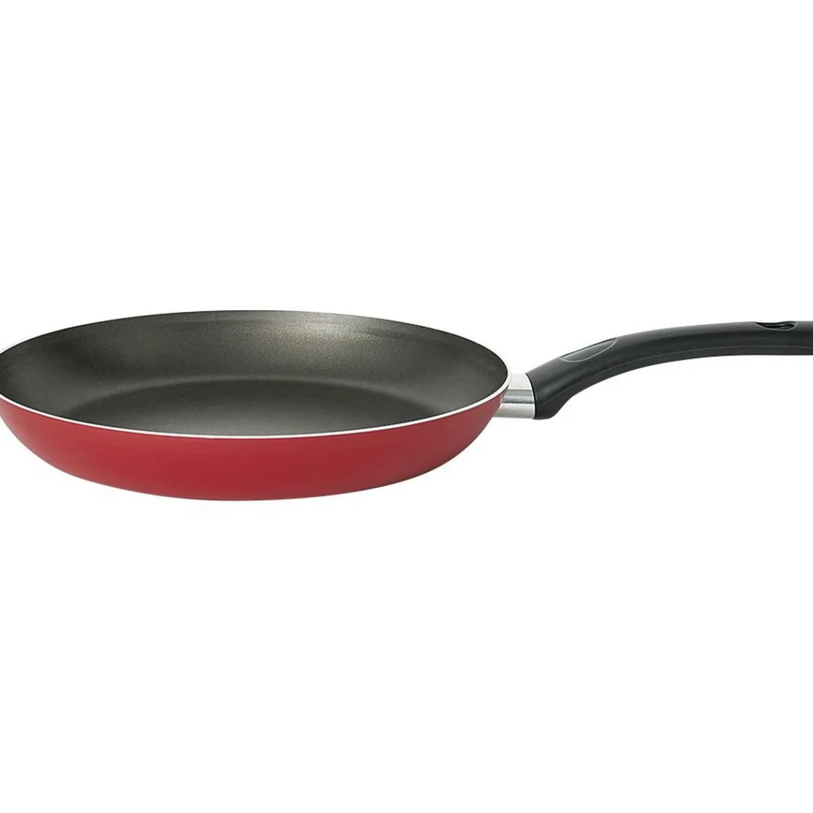 Gifi Cuisson^Poêle aluminium noir et rouge Ø28cm