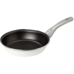 Gifi Cuisson^Poêle anti adhérente acier émaillé noir et blanc Ø20cm
