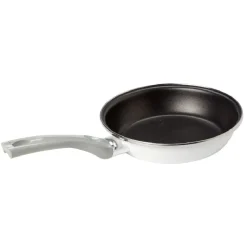 Gifi Cuisson^Poêle anti adhérente acier émaillé noir et blanc Ø20cm