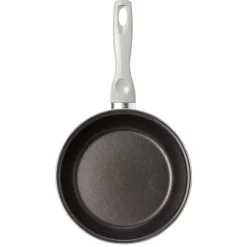 Gifi Cuisson^Poêle anti adhérente acier émaillé noir et blanc Ø20cm