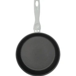 Gifi Cuisson^Poêle anti adhérente acier émaillé noir et blanc Ø24cm