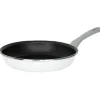 Gifi Cuisson^Poêle anti adhérente acier émaillé noir et blanc Ø28cm