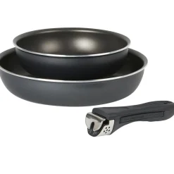 Gifi Cuisson^Poêle anti adhérente grise x2