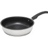 Gifi Cuisson^Poêle anti adhésive inox poignée bakélite noire