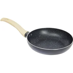 Gifi Cuisson^Poêle antiadhérente poignée soft touch beige et noir Ø20cm