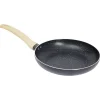 Gifi Cuisson^Poêle antiadhérente poignée soft touch beige et noir Ø24cm