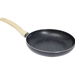 Gifi Cuisson^Poêle antiadhérente poignée soft touch beige et noir Ø28cm