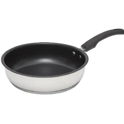 Gifi Cuisson^Poêle inox avec poignée bakélite ø 24 cm