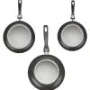 Gifi Cuisson^Poêle noire en aluminium x3