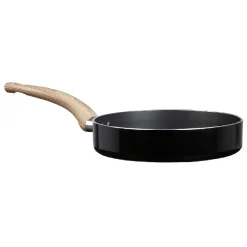 Gifi Cuisson^Poêle noire manche effet bois Ø 20