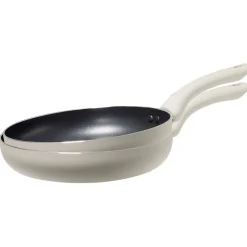 Gifi Cuisson^Poêle ronde en aluminium taupe x2
