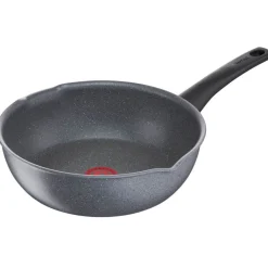 Gifi Cuisson^Poêle sauteuse Tefal Mineralia Force aluminium moucheté gris noir ø 26 cm
