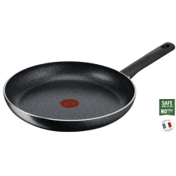 Gifi Cuisson^Poêle Téfal effet pierre grise et noire Ø30cm