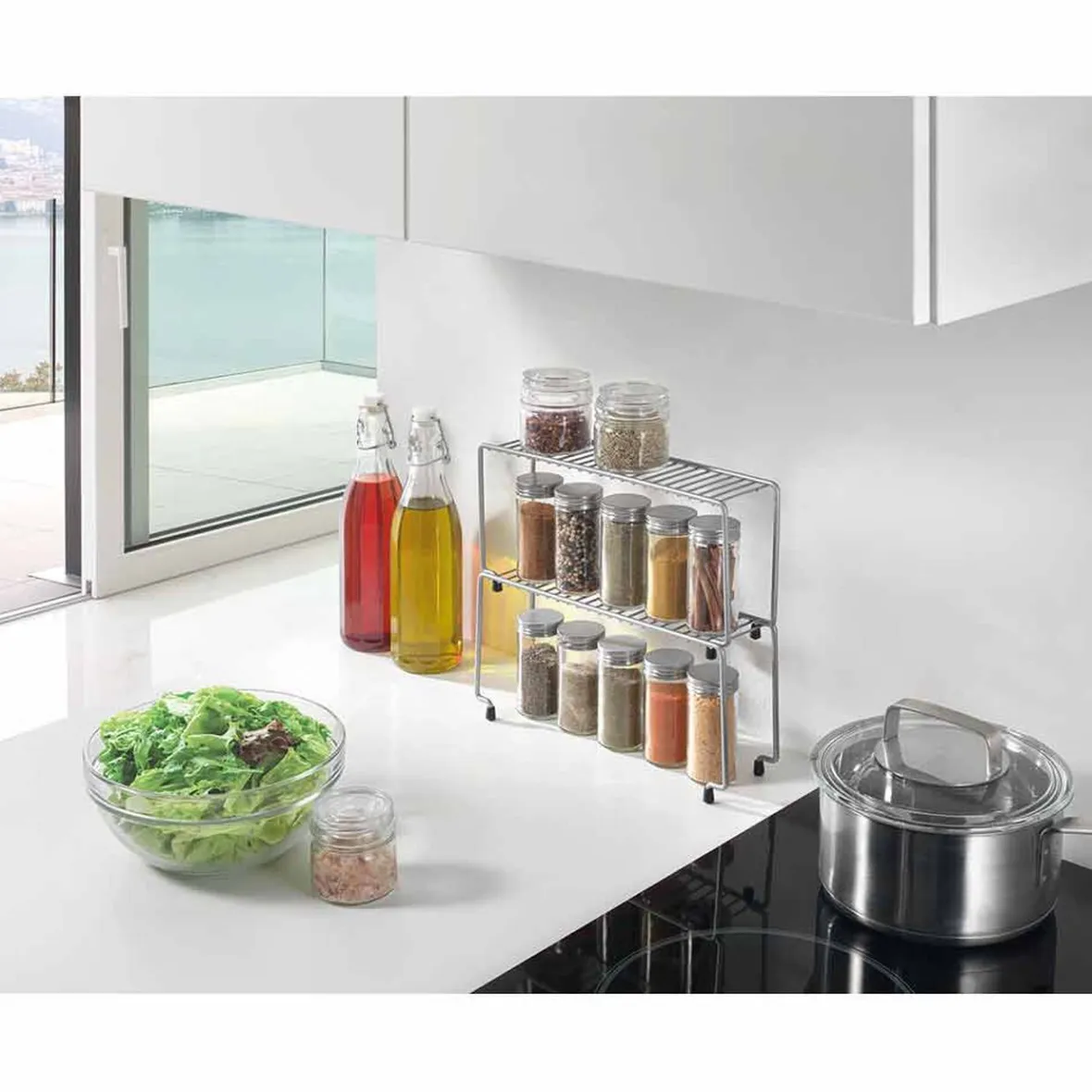 Gifi Rangement De Cuisine^Pont de rangement Metaltex superposable x2