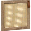 Outlet Porte cannage Box Cube 32,2x32,2x1,2cm bois marron Rangement
