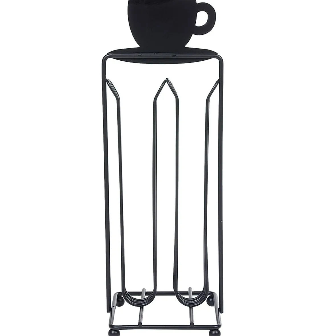 Gifi Rangement De Cuisine^Porte capsules à café en métal design tasse noir