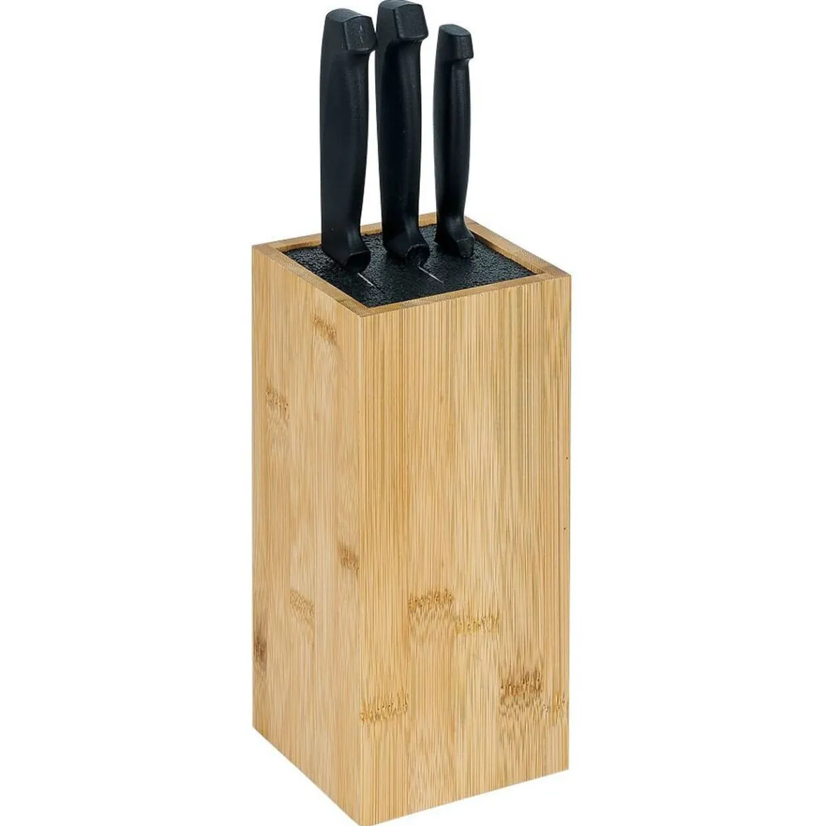 Gifi Rangement De Cuisine^Porte couteaux en bambou 10,5x10,5xH22cm