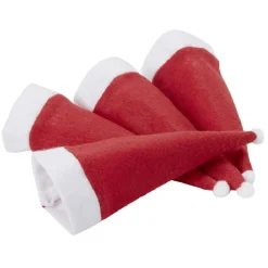 Gifi Rangement De Cuisine^Porte couverts en forme de bonnet de Noël x4