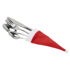 Gifi Rangement De Cuisine^Porte couverts en forme de bonnet de Noël x4