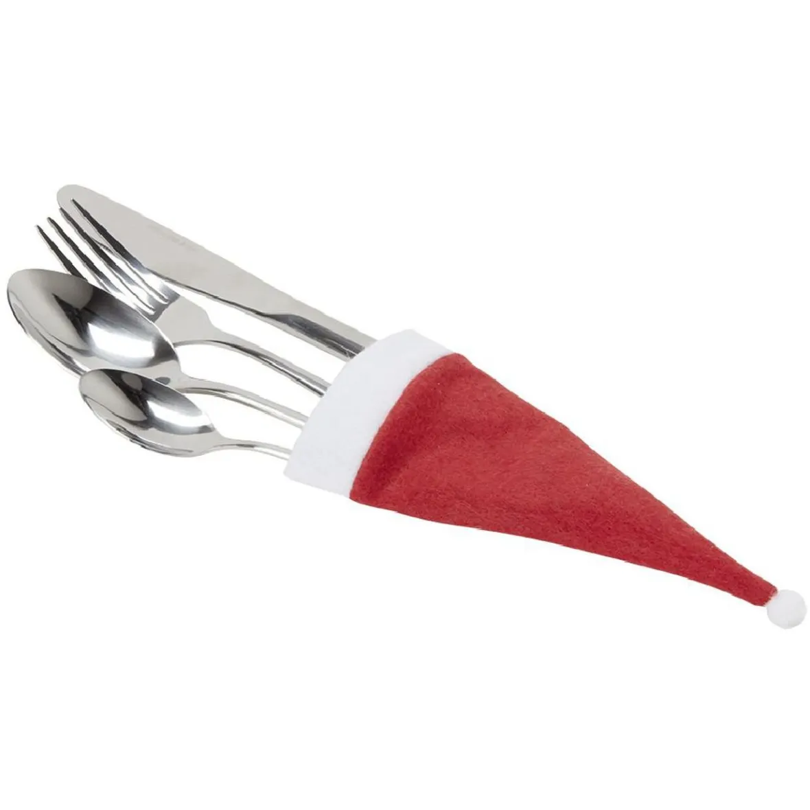Gifi Rangement De Cuisine^Porte couverts en forme de bonnet de Noël x4