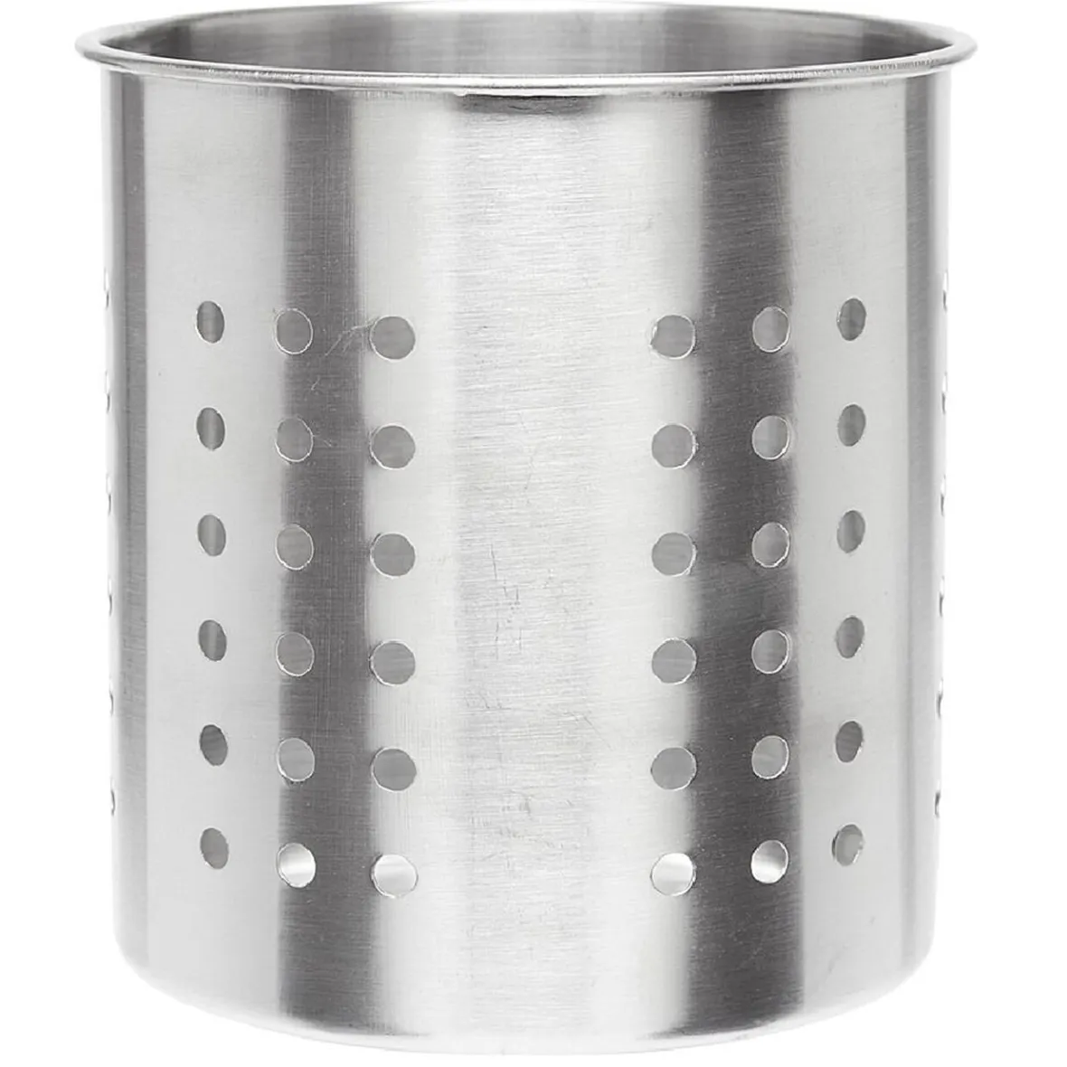 Gifi Rangement De Cuisine^Porte ustensile rond inox point ajouré