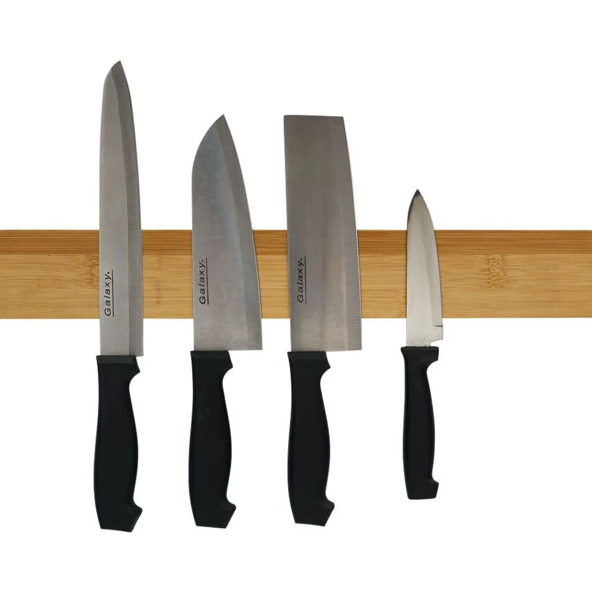 Gifi Rangement De Cuisine^Porte-couteaux magnétique bambou et métal L40cm