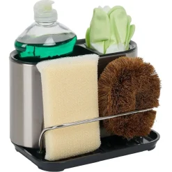 Gifi Rangement De Cuisine^Porte-éponge et produit vaisselle - L.18xl.13xH.12,3cm