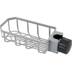 Gifi Rangement De Cuisine^Porte-éponge pour robinet plastique gris - L.20xl.9xH.5cm