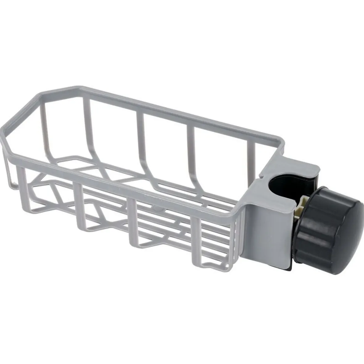 Gifi Rangement De Cuisine^Porte-éponge pour robinet plastique gris - L.20xl.9xH.5cm