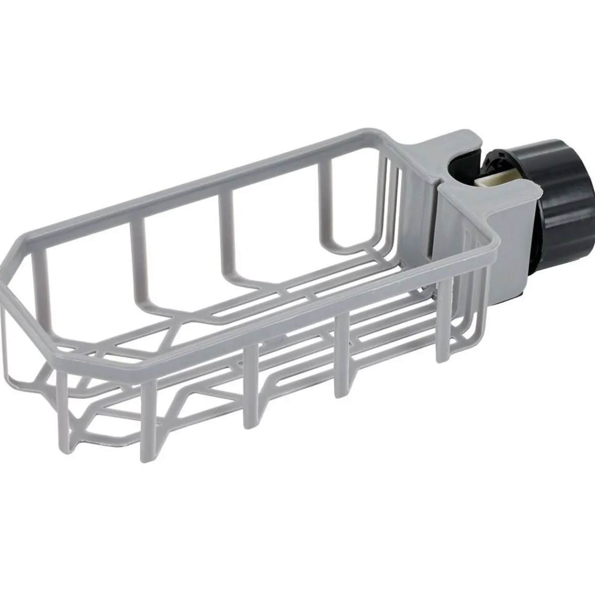 Gifi Rangement De Cuisine^Porte-éponge pour robinet plastique gris - L.20xl.9xH.5cm