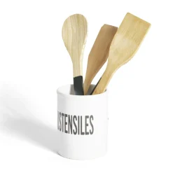 Gifi Rangement De Cuisine^Pot à ustensiles dolomite blanc Ø10xH13,2cm