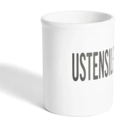 Gifi Rangement De Cuisine^Pot à ustensiles dolomite blanc Ø10xH13,2cm