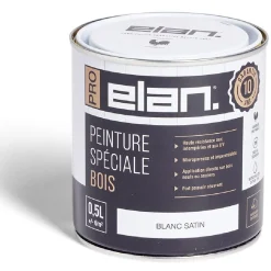 Pot peinture Elan bois int/ext blanc 0,5L^Gifi Clearance