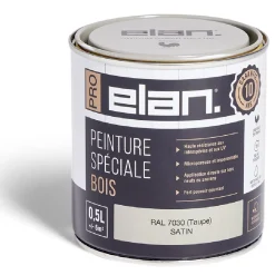 Pot peinture Elan bois int/ext taupe 0,5L^Gifi Clearance