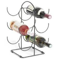 Gifi Rangement De Cuisine^Range bouteille vertical 6 emplacements métal 19x25xH40cm