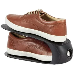 Sale Range chaussure empilable noir x3 Rangement