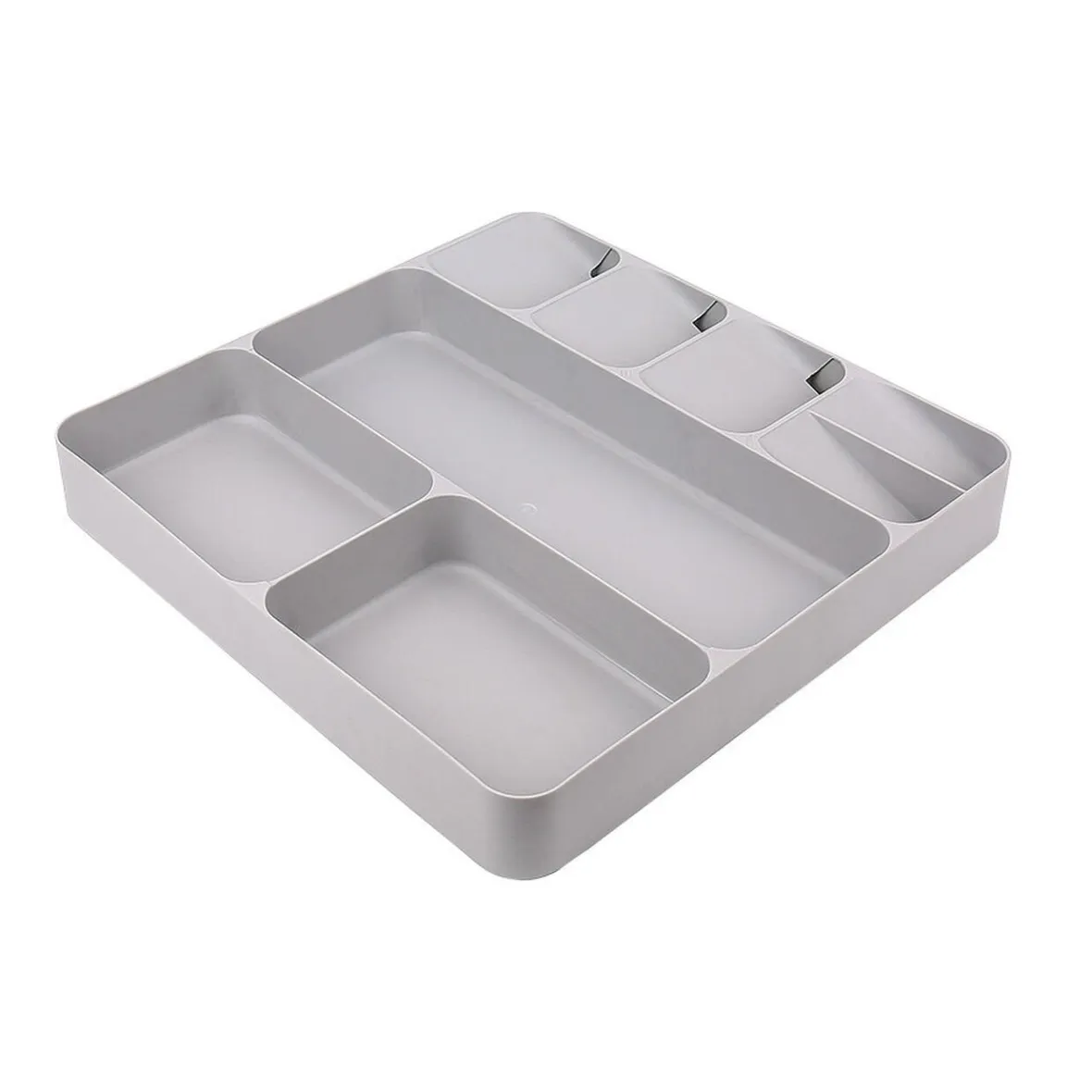 Gifi Rangement De Cuisine^Range couvert 8 compartiments gris