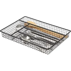 Gifi Rangement De Cuisine^Range couvert pour tiroir grillage en fer noir