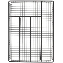Gifi Rangement De Cuisine^Range couvert pour tiroir grillage en fer noir