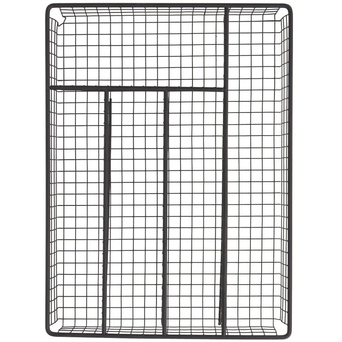 Gifi Rangement De Cuisine^Range couvert pour tiroir grillage en fer noir