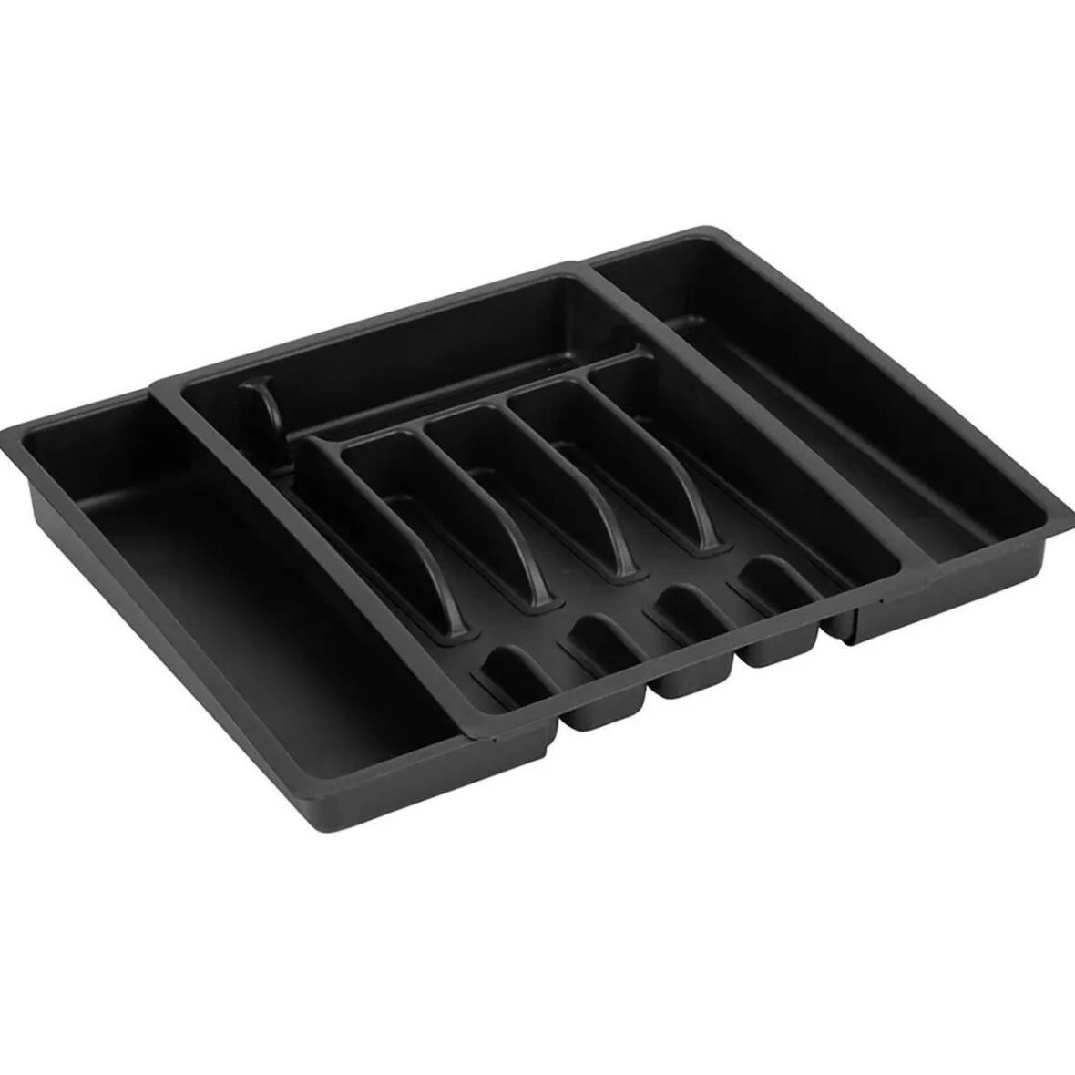 Gifi Rangement De Cuisine^Range couverts extensible plastique noir
