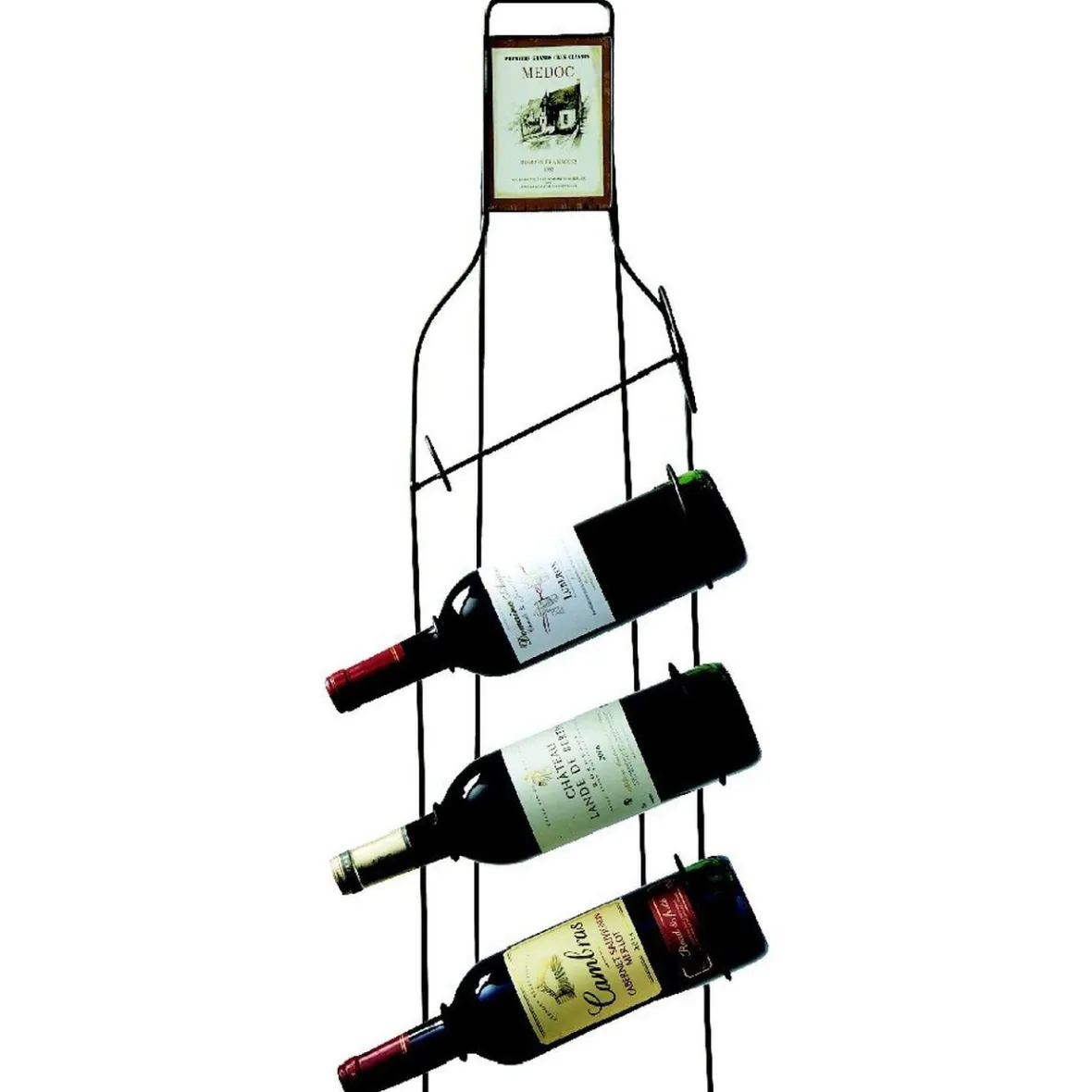 Gifi Rangement De Cuisine^Range-bouteille noir 4 bouteilles