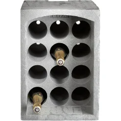 Gifi Rangement De Cuisine^Range-bouteilles 12 emplacements gris