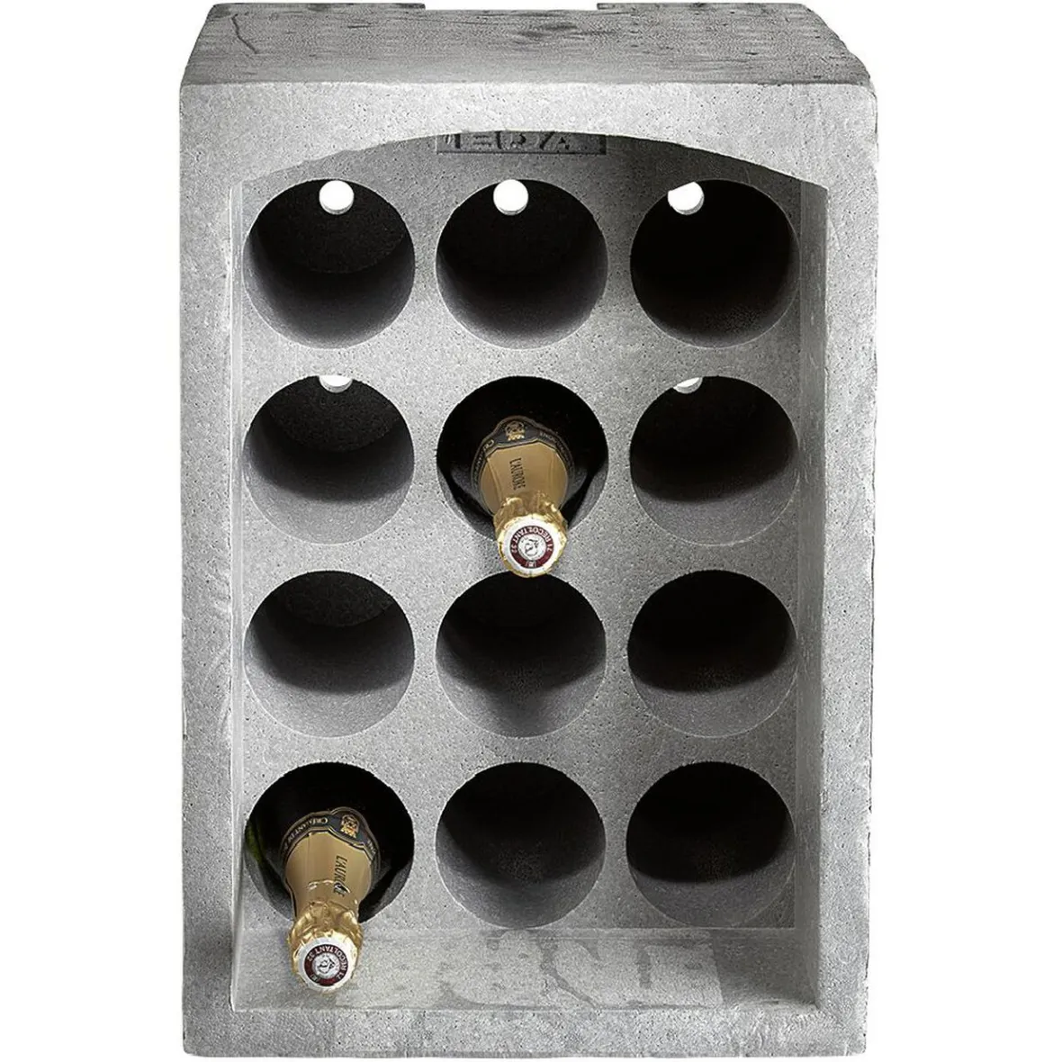 Gifi Rangement De Cuisine^Range-bouteilles 12 emplacements gris