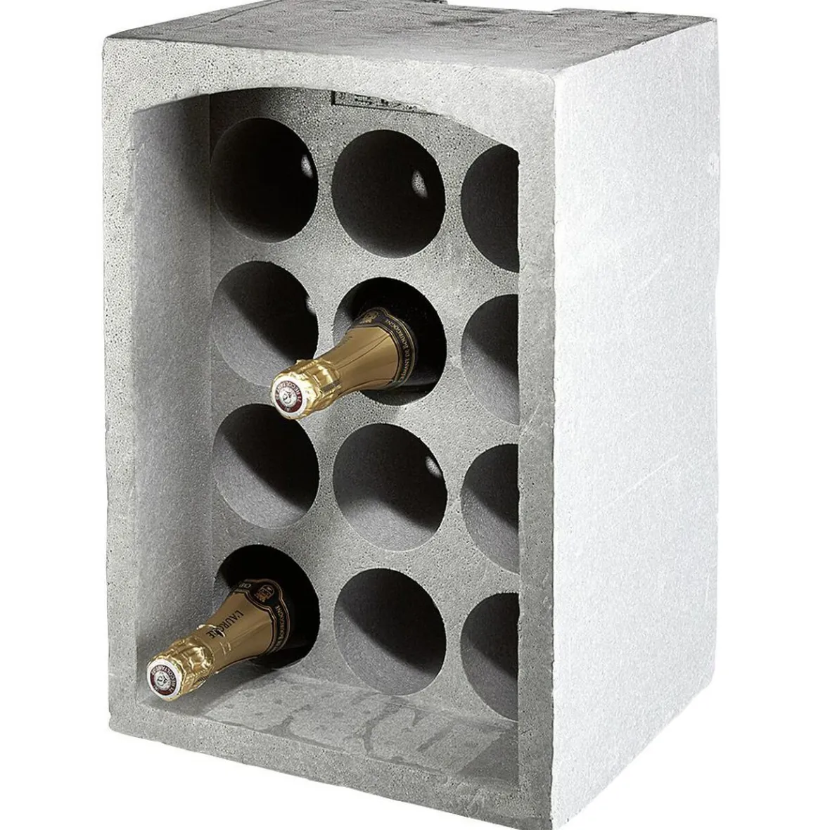 Gifi Rangement De Cuisine^Range-bouteilles 12 emplacements gris
